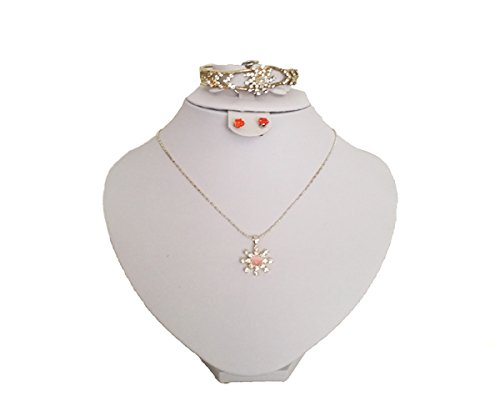 YUDU Buste à Bijoux pour Bracelet, chaîne et Boucles d'oreilles H19,50 cm Cover