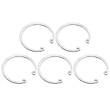 QUARKZMAN 5 Stück Sprengringe 65mm Innen-Sicherungsring 304 Edelstahl Innen-Sicherungsringe C-Ringe Für Nutwellen Bolzen Silberfarben