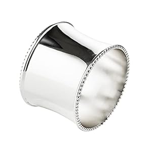 EDZARD set van 4 servetringen Perla ø 5 cm, verzilverd, aanslagbestendig