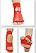 Jjoias Taekwondo Foot Protector Unisex PU Leather Soft Boxing Sparring Foot Guards, Training Sparring Gear Muay Thai Kung Fu Tae Kwon Foot Gear Support for Men Women Kids (Red,Small)