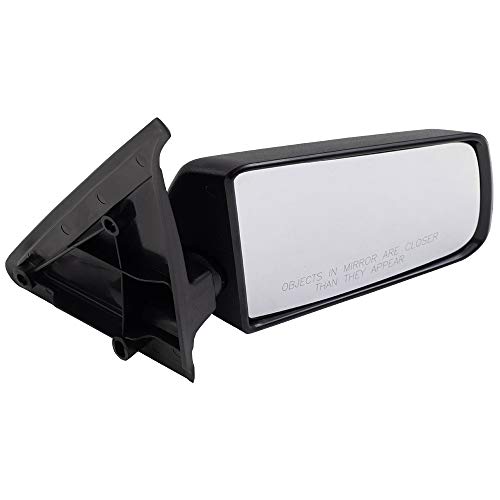 Brock Replacement Driver And Passenger Set Manual Side Door Mirrors Type Textured Compatible With 1985-1993 S10 Pickup Truck Blazer #TOP1