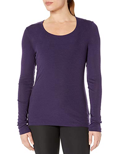 Icebreaker Merino Women's 175 Everyday Long Sleeve Scoop Top, Large, Lotus
