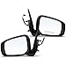 A-Premium Pair (2) Driver and Passenger Side Power Door Mirror - Compatible with Mitsubishi Mirage 2015 2017-2022, Mirage G4 - Non-Heated Manual Folding Black Outside Rear View Mirror