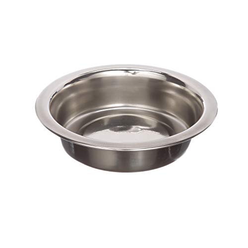 Neater Pet Brands 1 Cup (8 oz.) Shallow Stainless Steel Cat Bowls, 1 Single Neater Feeder Replacement Bowl (Express & Deluxe), Metal Cat Dishes for Food and Water, Whisker Friendly, Dishwasher Safe
