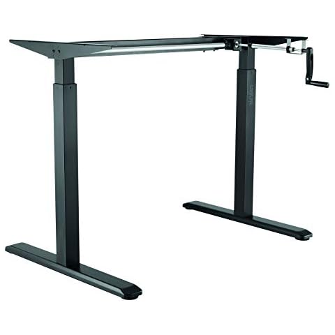LogiLink EO0010 - Manuell verstellbares Schreibtischgestell (Höhe 730-1230mm) mit zusammenklappbarem Handgriff, perfekt für Büro/Schulen/zu Hause etc. (Breite 1,60m) Cover