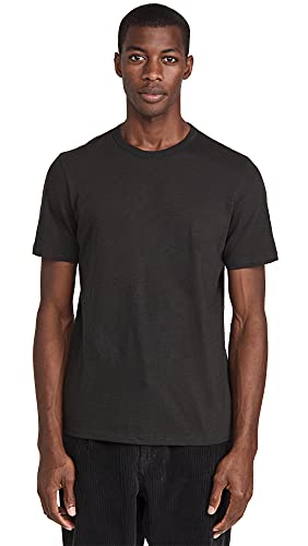 Theory Men's Essential Cosmos Slub Cotton Tee, Black, XS | Amazon.com