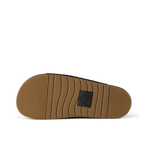 Image of REEF Ojai Two Bar Women's Fashion Slide Sandal, Premium Leather, Soft Cushion Footbed