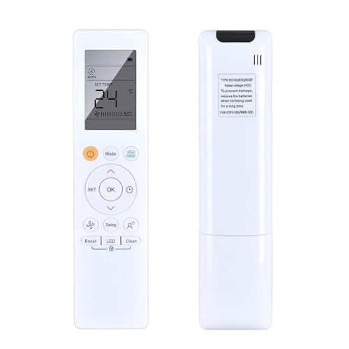 GOUYESHO New RG10A(B2S)/BGEF Air Conditioner Telecomando di ricambio per Midea AC A/C Air Conditioner RG10A(B2S)/BGEF RG10L1(2HS)/BGEF RG10L1 RG10A (2HS)/BGEF RG10A/BGEF RG10A-BGEF (B2S)/BGEF