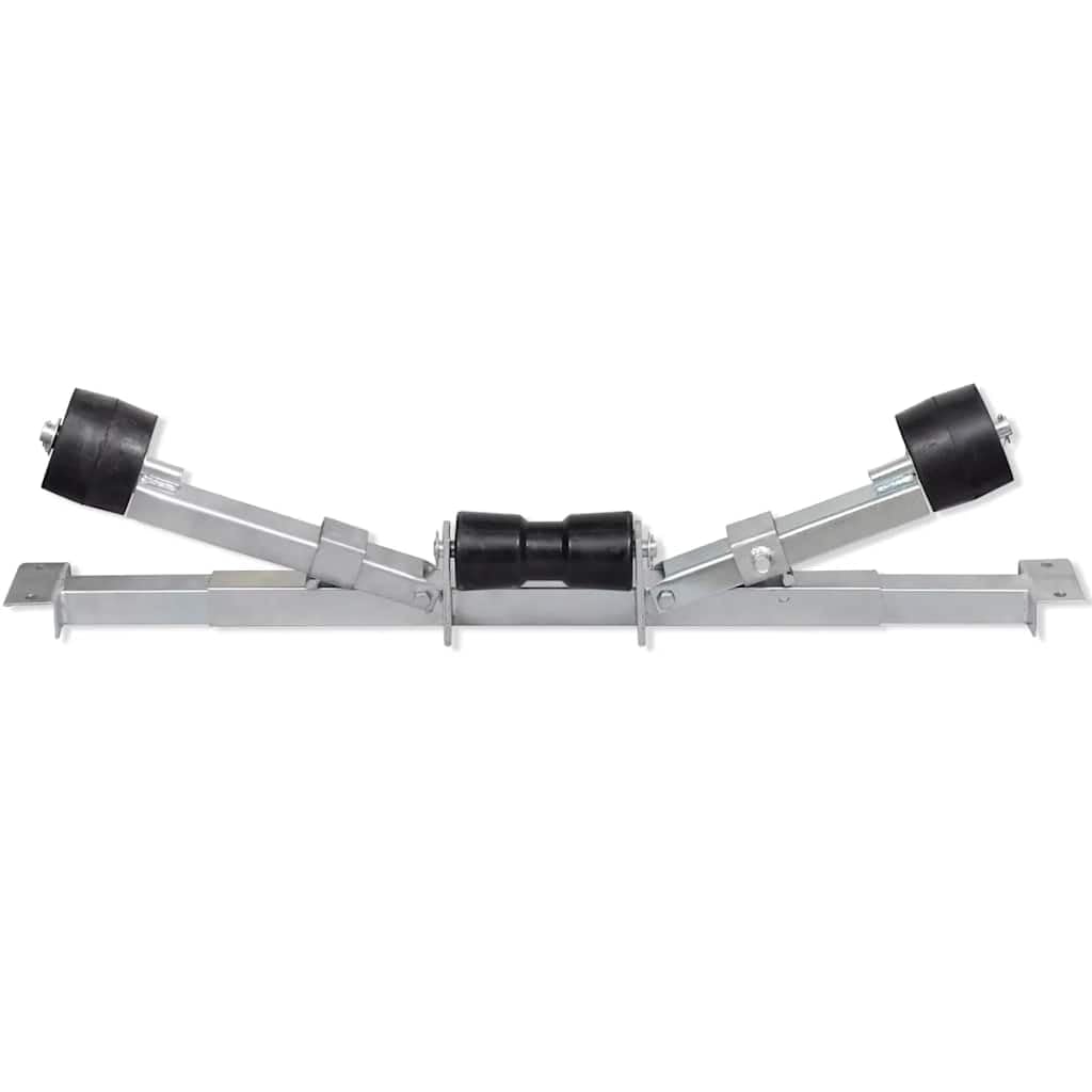 vidaXL Support Fond Rémorque Porte-bateau Rouleaux de Quille Auto Voiture