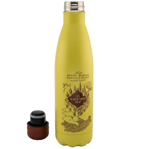 Botella Harry Potter Mapa del Merodeador de acero para llevar al instituto 3