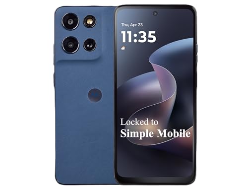 Simple Mobile Motorola Moto G 2026 5G | 64GB Storage | 6.7” 120Hz HD+ Display | 50MP Camera | 5100mAh Battery | Locked ONLY | Prepaid Smartphone - Pantone Tapestry