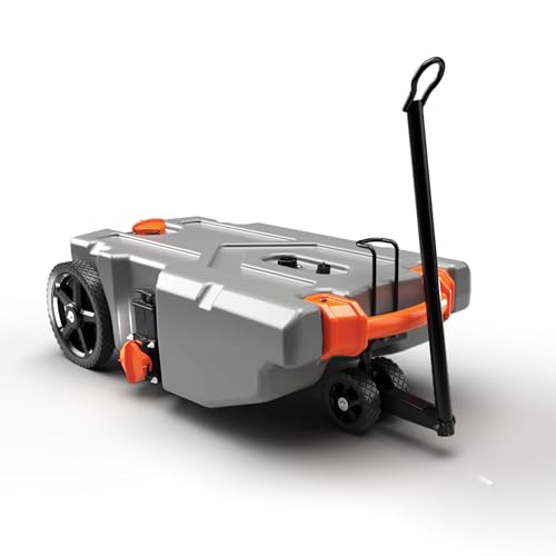 Photo 1 of Camco Rhino 36-Gallon Camper / RV Portable Waste Tank - Features 2 Steerable No-Flat Front Wheels and Built-In Gate Valve - w/ Removable 24" Tow Bar