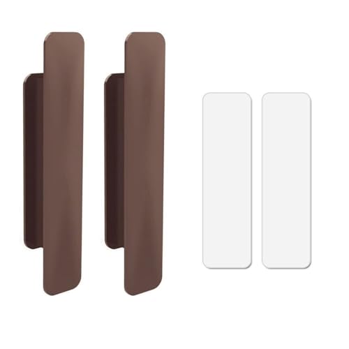DMLAYHP Manetas para puertas 2 uds manija de puerta autoadhesiva armario cajón puerta ventana perilla de plástico 109 * 23mm accesorios simples for muebles(Color 1)