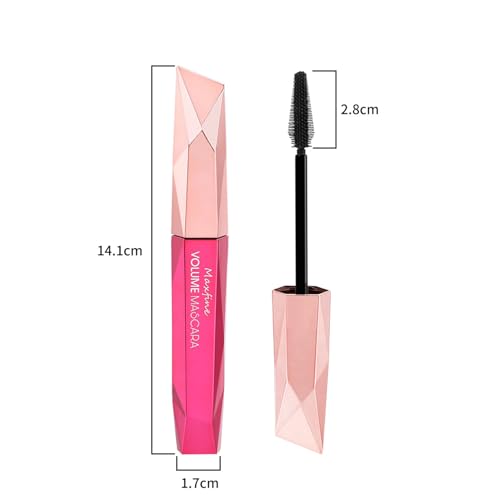 Eyelash Mascara 4D Silk Fiber Waterproof Mascara Hard Wearing, Smudge-Proof Non-Curling Defining For Sensitive Eyes Soft Fibre Brush For Lash Care,Brown(02) - Image 8