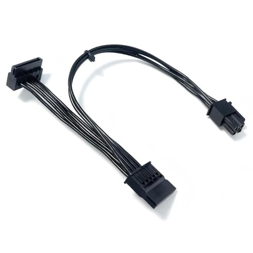 HSSDTECH SATA �p���[�T�v���C�P�[�u�� HP �p M01 M02 N01 S01 TE01 TG01 TP01 Pwr(2*2) TO 2 SATA 15p 200+80mm L68308-001 SATA Power Supply Cable