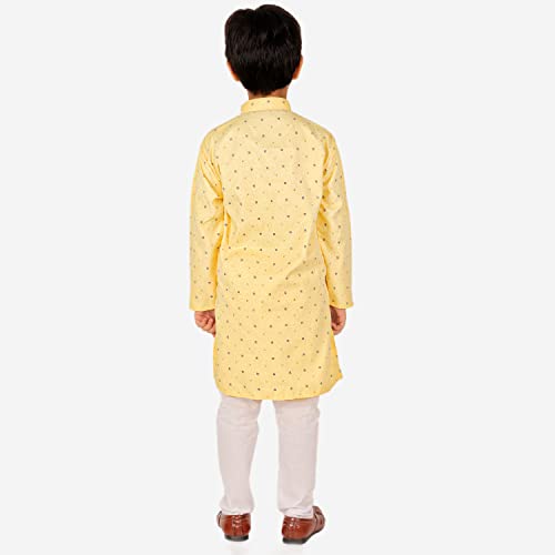 Image of Pro-Ethic Style Developer Boys Cotton Geometric Kurta Set Pajama Ethnic Wear | 1 To 16 Years | S-197