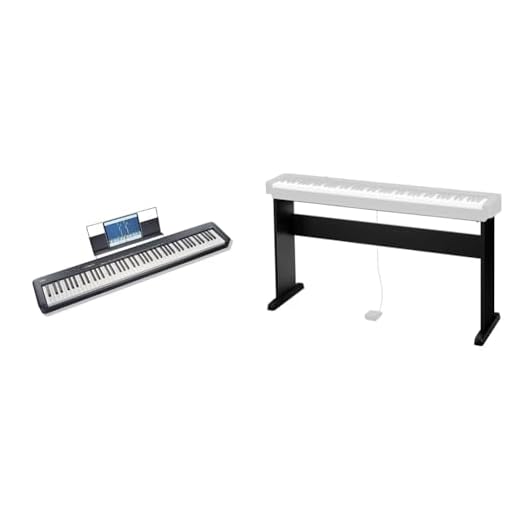Casio CDP-S110BKC5 Fully Weighted Hammer Action Digital Piano + CS-46P Soporte de piano Negro