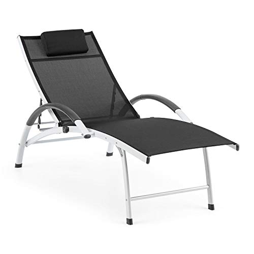 Blumfeldt Sun Valley - Sonnenliege mit Kopfkissen, zusammenklappbar,...