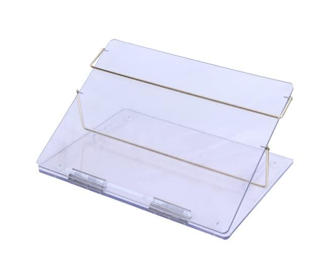 Image of Acrylic Table Top Elevator Writing Desk Standard 7mm Thickness - Transparent Color with Height Adjustable 24 * 18 Inch Size