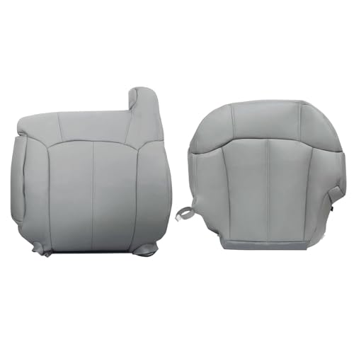 Housse de siège de rechange cuir gris conducteur Chevrolet Silverado Tahoe Sierra 1999-2002