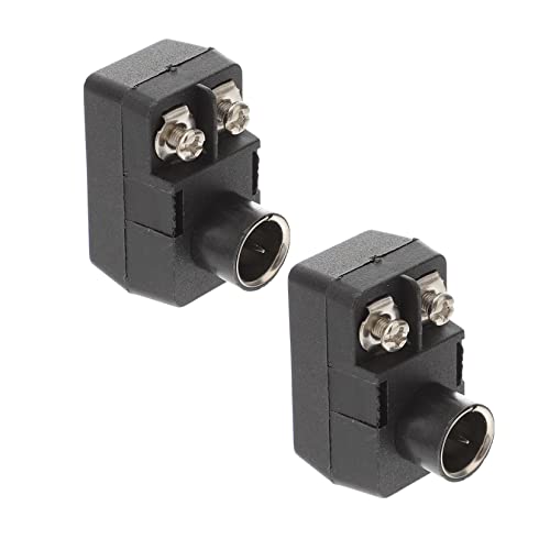 jojofuny 2個 アダプタ マッチングトランス ビデオケーブル アンテナマッチング ノズル コンバータ 75 〜 300 オームのケーブル コネクタ ケーブルコネクタ プラスチック Black