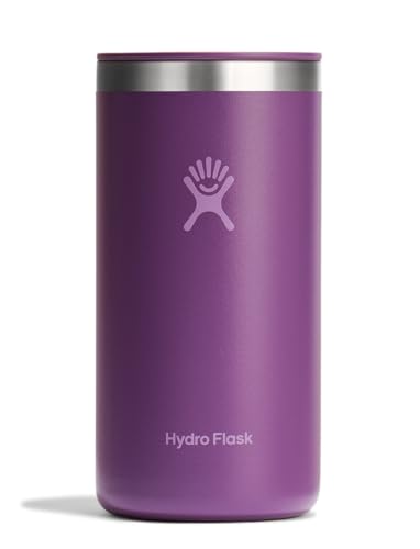 Hydro Flask Travel Coffee Cup – Insulated Stainless Steel, Non-Spill, Leak Proof to-Go Tumbler 16 Oz Beachplum Purple