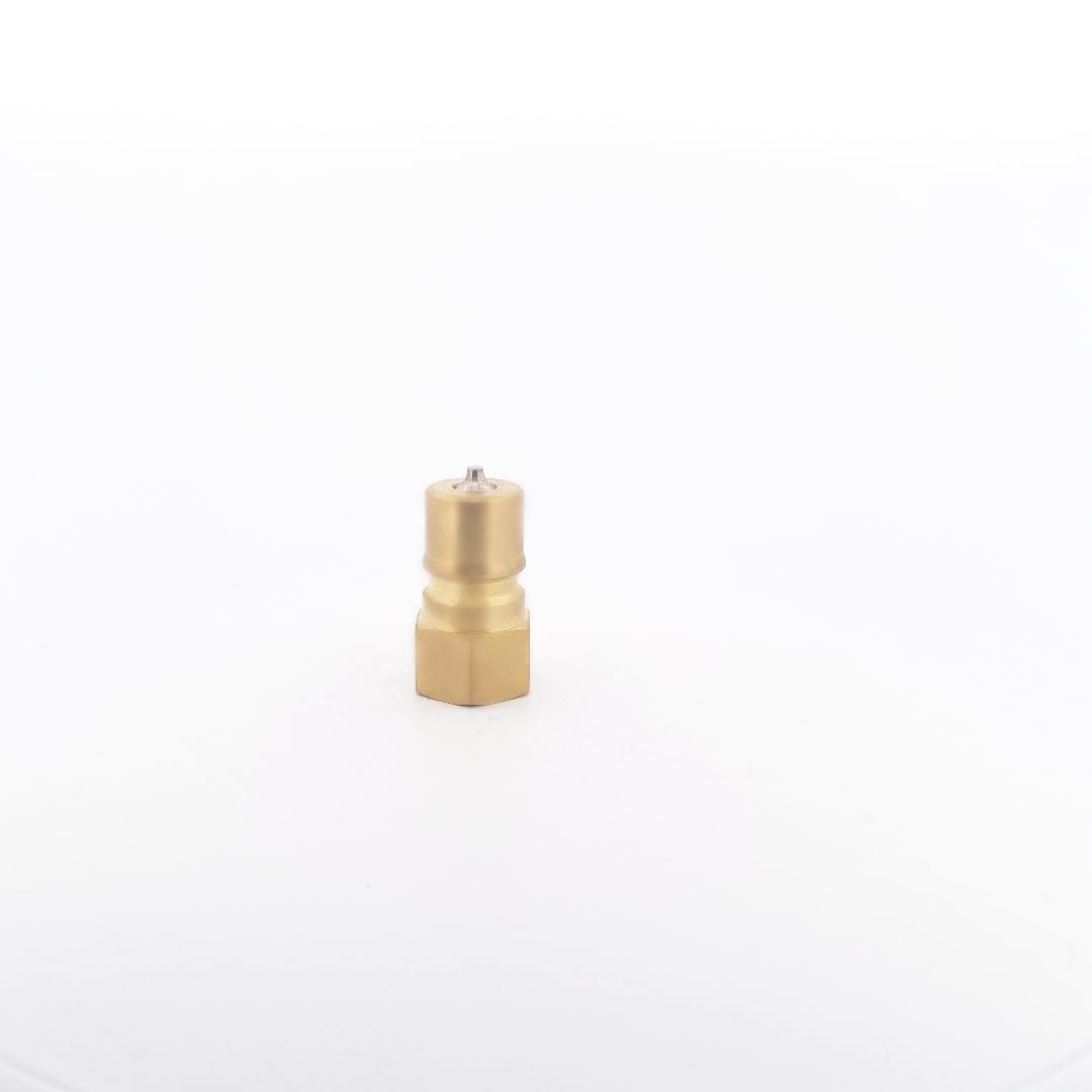1/4" FNPT x 1/4" MQD Brass Coupling Quick Disconnect Pressure with a Stainless Steal poppet and Viton Seal Quick Disconnect to Male Quick DIsconnect