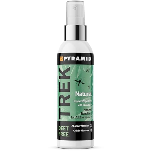 Pyramid Trek Natural No DEET Insect/Mosquito Repellent DEET Free Citriodiol Spray - 100ml