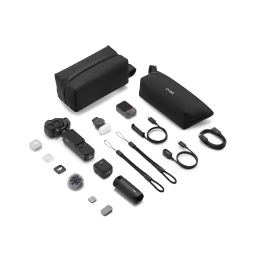 Image of DJI Osmo Pocket 4P Vlog Combo 4K Gimbal Camera with DJI Mic Mini 2, Fill Light & Wide-Angle Lens