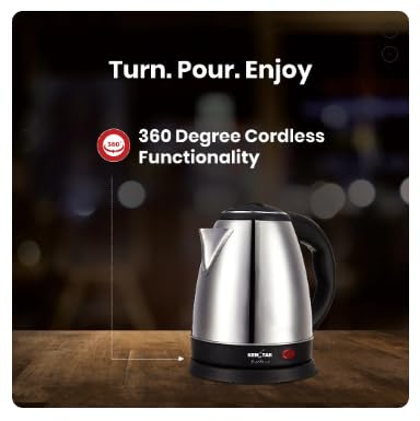 Image of Kenstar Stylee 1.8L 1350W KKSTY18F13SR0-DST Electric Kettle