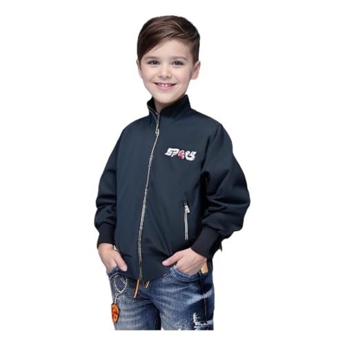 Image of HRKK Kids Windcheaters Solid Polyester Blend Jackets for Boys and Girls |