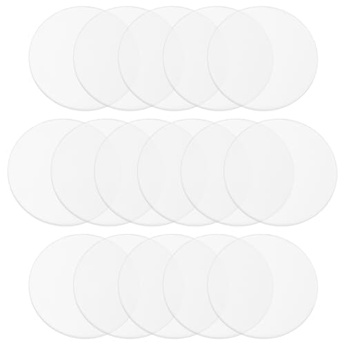 Image of PATIKIL 3.9 inch Acrylic Circles, 16Pcs 0.12 inch Thickness Clear Acrylic Sheet
