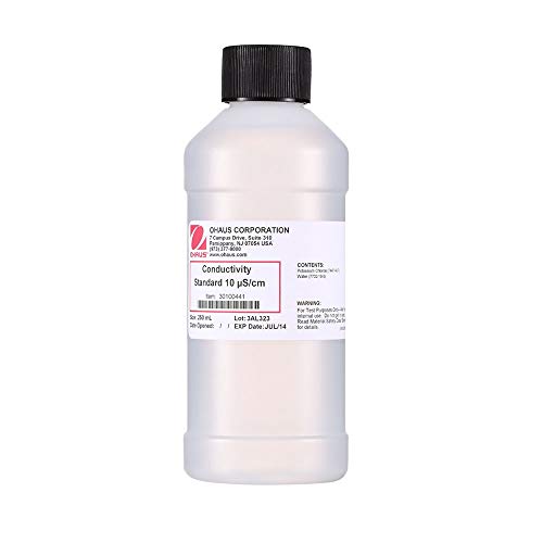 OHAUS 30100441 Conductivity Standard, 10 µS/cm, 250 mL Capacity
