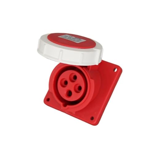 Prise inclinée monobloc 16A 3P+E 380V SFN-4142 étanche pour atelier et chantier