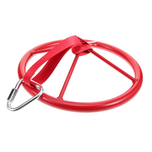 Yardwe Lifting Ring Indoor Gym Ring for Fitness Training Portable Hanging Exercise Equipment for Outdoor Play Steering Wheel Design for Arm Muscle Development