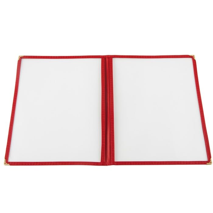 CAC Foodservice 2 Pocket Menu Cover MCP2-911GN Green 8.5x11 inch image 5