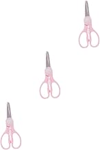 TOYANDONA 3 Pçs Tesoura De Suplemento Alimentar Infantil Tesoura De Segurança Para Crianças 2-4 Anos Tesoura De Alimentação Ferramenta Criança Tesoura De Aço Inoxidável Tesoura De Alimentos