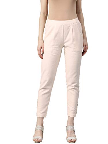 Image of Jaipur Kurti Women's Pleat-Front Regular Pants