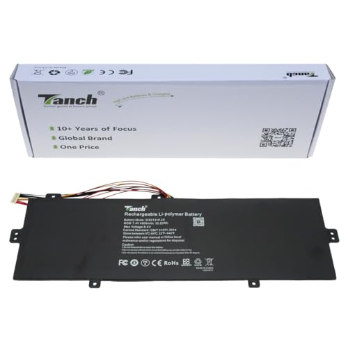Tanch Genuine Laptop Battery U3285131P-2S U3285131P-2S1P 3285131P-2S Replacement for Jumper EZbook S5 14" Smartbook 141 C4 ILIFE Zed Air Plus 7.4V 4800mAh 35.52W