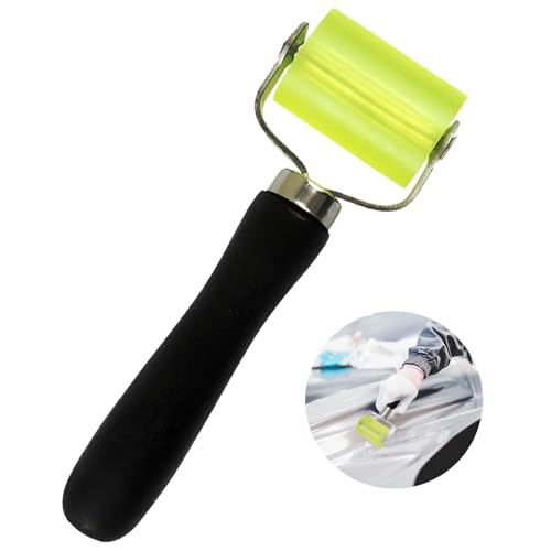 Rullo Del Rullo Di Pressione Del,Rullo In Silicone Resistente Attrezzo Per L’Installazione Di Materiale Fonoassorbente Fonoassorbente Per Auto Manico In Legno Rullo Di Pressione Soundproof Roller