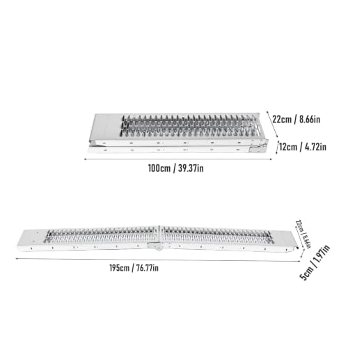 Rampa plegable para motocicletas de 260 kg, rampa de carga antideslizante para camionetas pickup, ATV, UTV, motos de tierra y cortadoras de césped, fabricada en acero aleado galvanizado de alta resistencia miniatura 4