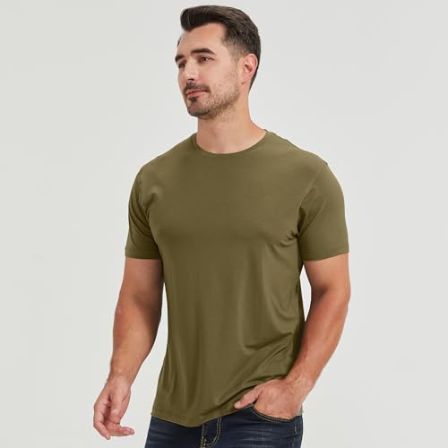 Image of netdraw Men's Ultra Soft Bamboo Viscose Cotton T-Shirt S-3XL