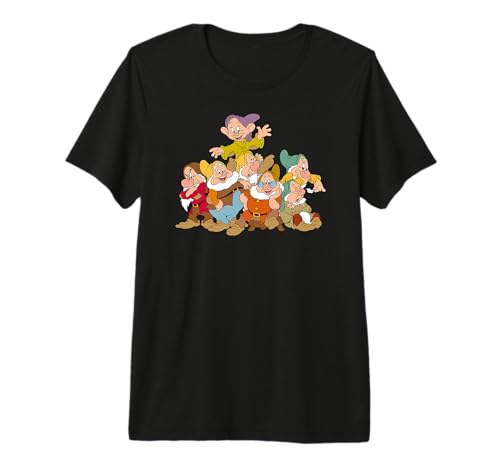 T-shirt Blanche-Neige Disney imprimé vêtement à col rond motif dessin animé retro
