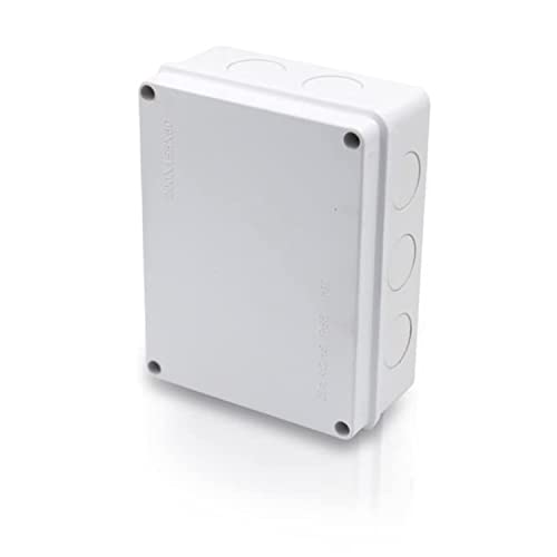 GLOBOMOTIVE ABS Junction Box - Waterproof Electronic Project Box Enclosure Case for Electronic Projects, Outdoor, Indoor GLOBOMOTIVE ABS Junction Box - Waterproof Electronic Project Box Enclosure Case for Electronic Projects, Outdoor, Indoor
