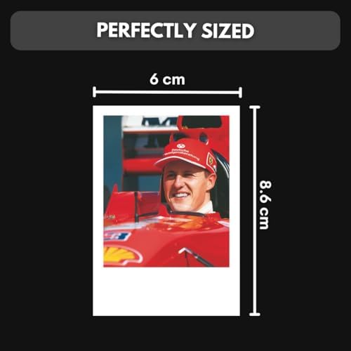 Funk You Store Printed Mini Posters Postcards/Compact Posters for Wall, hanging, mobile phone accessories, gifting (F1 Michael Schumacher)