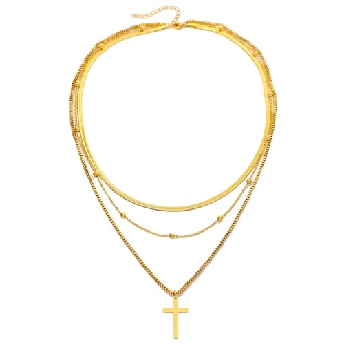 Collier crucifixion en acier inoxydable, le bijou cadeau idéal pour femme.