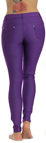 Image of Prolific Health Women's Jean Look Jeggings Tights Slimming Many Colors Spandex Leggings Pants Capri S-XXXL