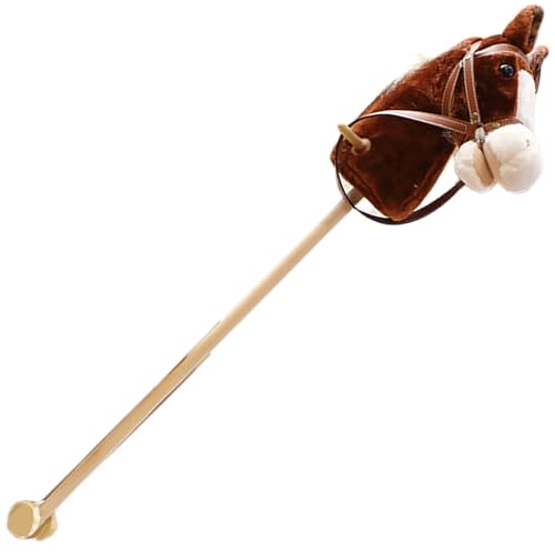 Recopilación y reviews de Juguete caballo palo más recomendados. 34 QmjdDymx Caballo de Peluche marrón Hobby Horse, Juguetes de Halloween de 38' de Alto, Caballos de Palo con Efectos de Sonido realistas, Juguetes de Caballos para niños, Caballo...