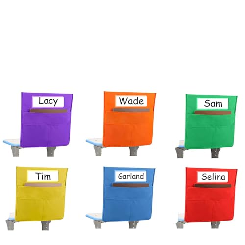 Tableau de poche pour chaise de classe organisateur à 3 poches lot de 1 ou 6 pièces