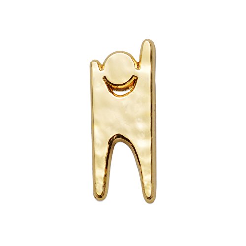 EvolveFISH Humanist Symbol Lapel Pin - [Gold][1" Tall]